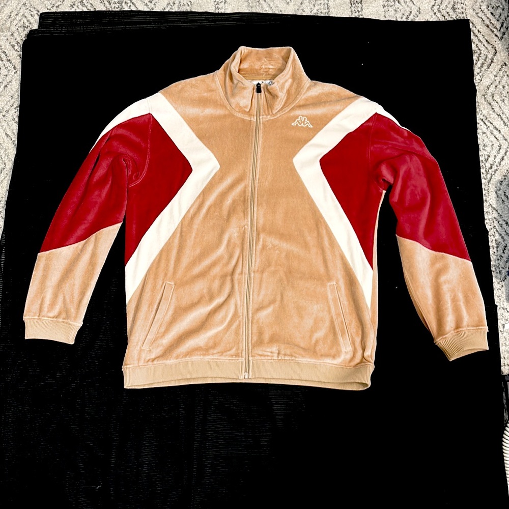 Kappa Axel Velvet Jacket Beige | Men’s XL